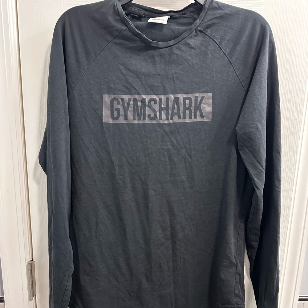 Gymshark Men's 2-1 black long sleeve and short sleeve